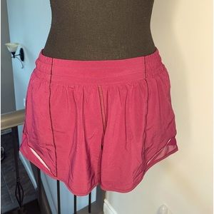 Lulu Running Short, burgundy, size 6